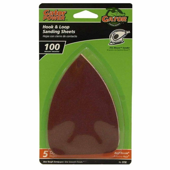 Gator 0039859 Gator Resin Bonded Sanding Sheet, 5 x 3.50 in., 100 Grit