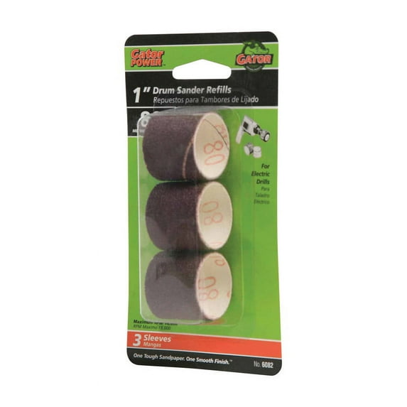 Gator 1 In. x 1 In. 80 Grit Drum Sander Refills (3-Pack) 6082GA Pack of 40