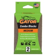 Gator 4127 3-3/8 in x 4 in x 1 in Medium Grit Angled Sponges, 2 Pieces