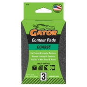 Gator 4135 3 in x 4 in x 1/2 in Coarse Grit Contour Pads, 3 Pieces