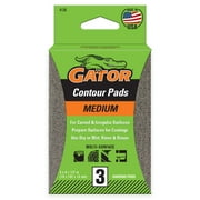 Gator 4139 3 in x 4 in x 1/2 in Medium Grit Contour Pads, 3 Pieces