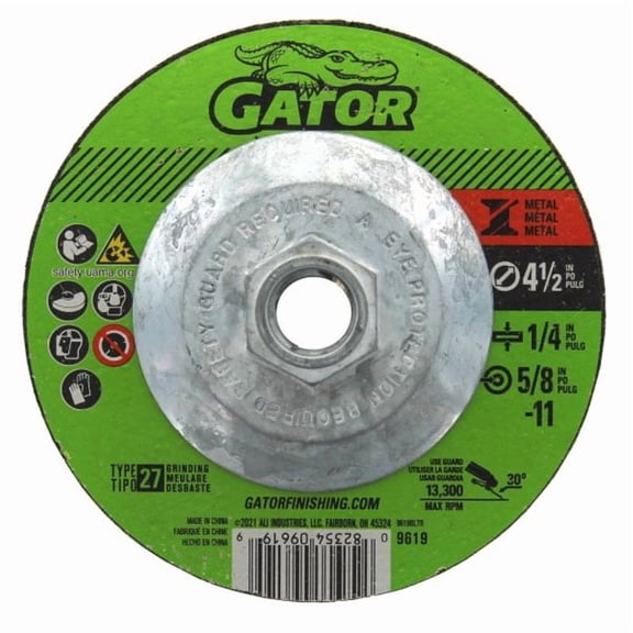 Gator Blade Type 27 4-1/2 In. x 1/4 In. x 5/8 In.-11 Metal Cut-Off Wheel 9619