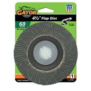 Gator 4-1/2-inch Zirconium Oxide Flap Disc Wheel for Angle Grinder or Air Tool, 60-Grit, 1-Pack, 9716-1
