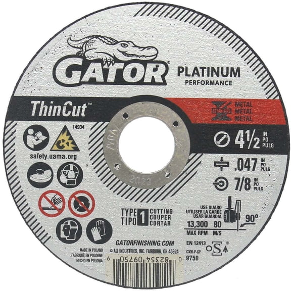 Gator Blade 4.5x.047x7/8 Metal Wheel 9750