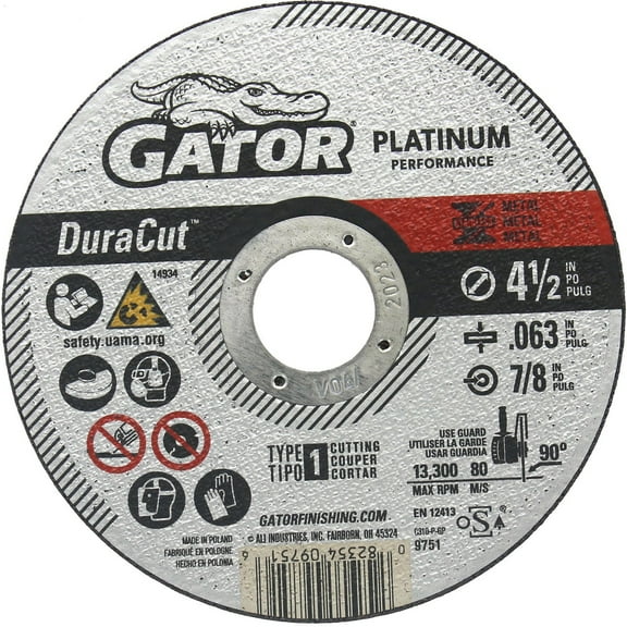 Gator Blade 4.5x.063x7/8 Cut Wheel 9751