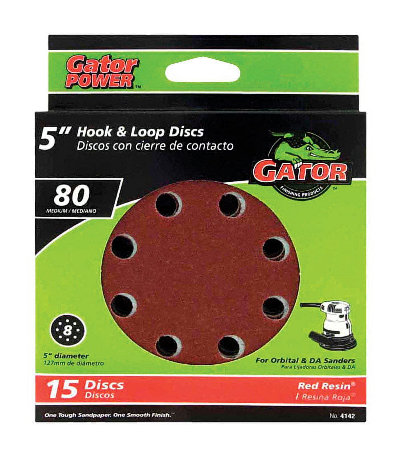Gator 4142 Random Orbit Sanding Disc 80Grit Medium Grade Aluminum