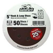Gator Finishing 4340 220 Grit Aluminum Oxide Sanding Discs 50 pack, 5"