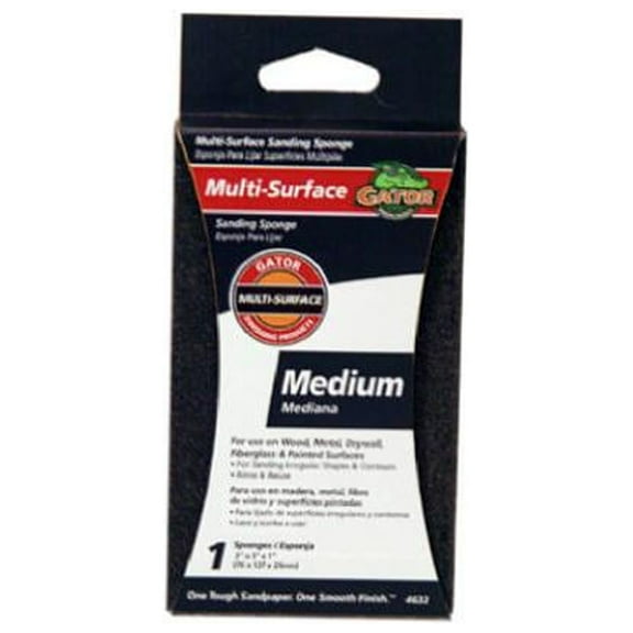 Gator 4632GA Jumbo Sanding Sponge, 60-Grit, 3x5-In. - Quantity 5