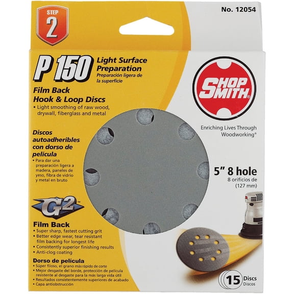 Gator 5 In. Hook & Loop Vented Sanding Disc - Pack of 2