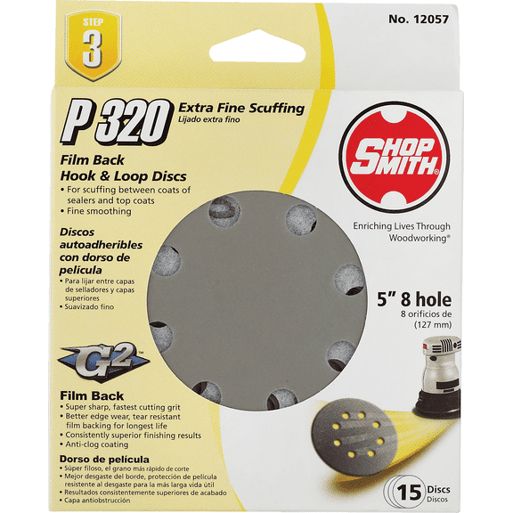 Gator 5 In. Hook & Loop Vented Sanding Disc - Pack of 4  Residential Use, Standard Application
