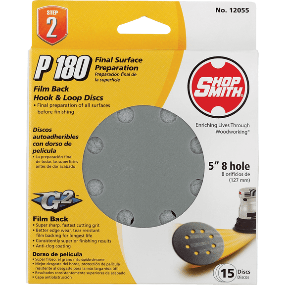 Gator 5 In. Hook & Loop Vented Sanding Disc - Pack of 4 Residential Use, Standard Application