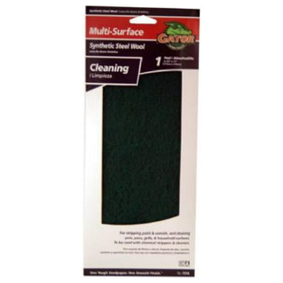 Gator 7318 Multi-Surface Cleaning & Stripping Pad, Green - Quantity 5