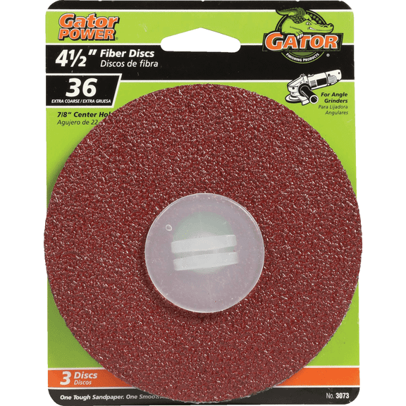 Gator Abrasive Fiber Disc - Pack of 4 Residential Use, Standard Application