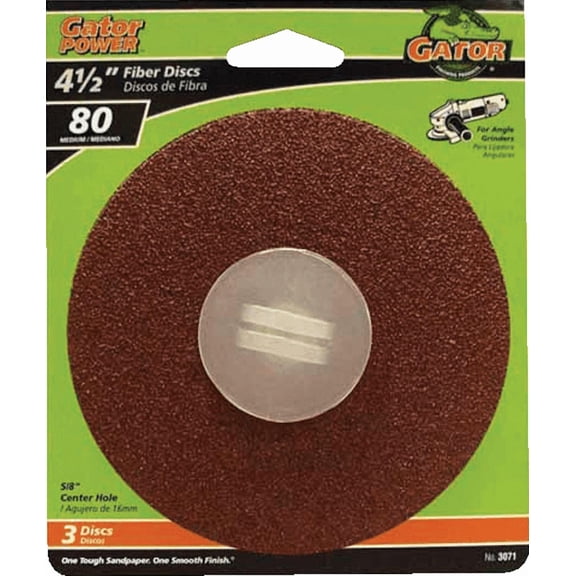 Gator Abrasive Fiber Disc - Single Pack Residential Use, Standard Application