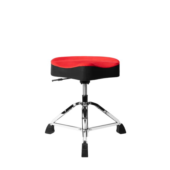Gator Air Glide Drum Throne with Saddle Seat, Red