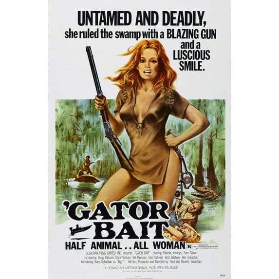 Gator Bait Us Poster Claudia Jennings 1974 Movie Poster Masterprint (24 x 36)