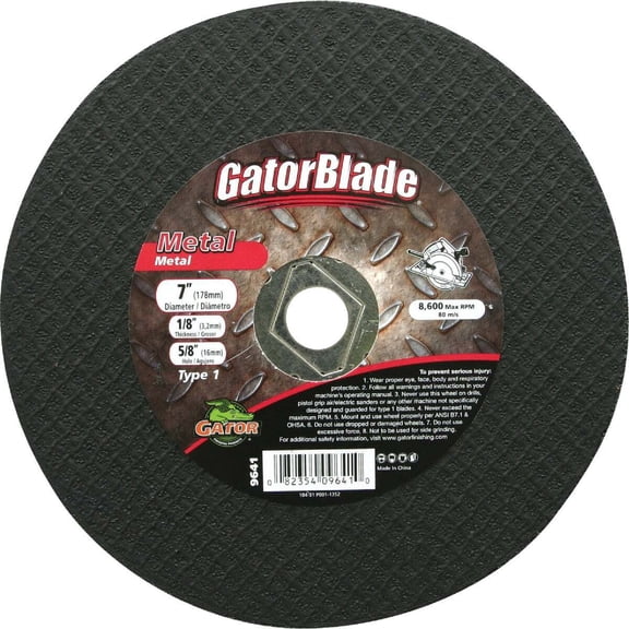 Gator Blade 7X1/8X5/8 Metal