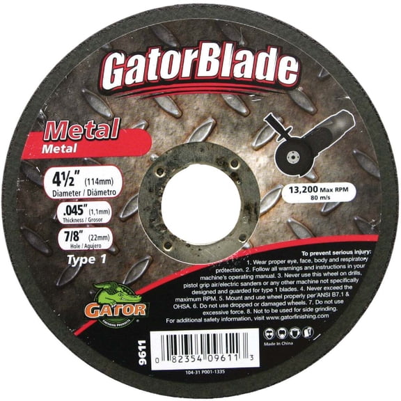 Gator Blade Thin Cut Cut-Off Wheel