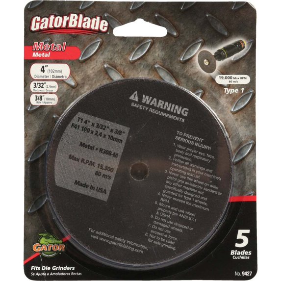 Gator Blade Type 1 Cut-Off Wheel