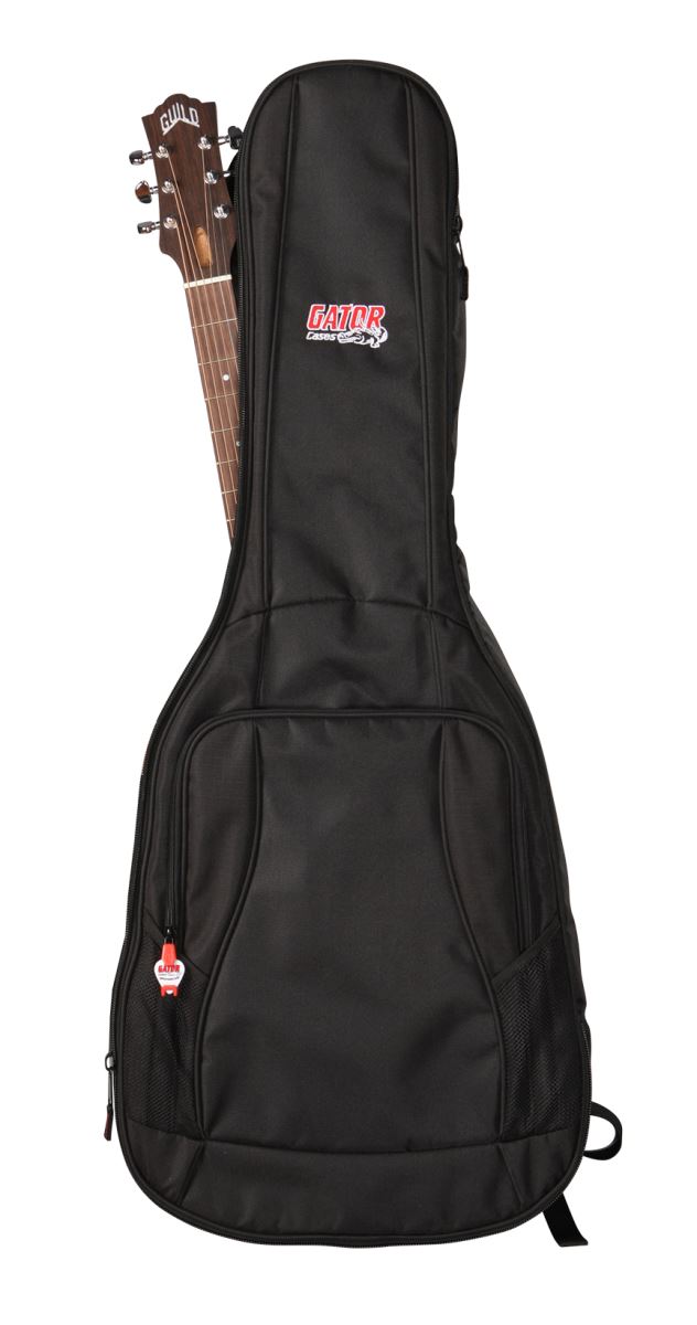 Gator Cases GB-4G-ACOUSTIC Guitar Padded Gig Bag With Adjustable Backpack Straps