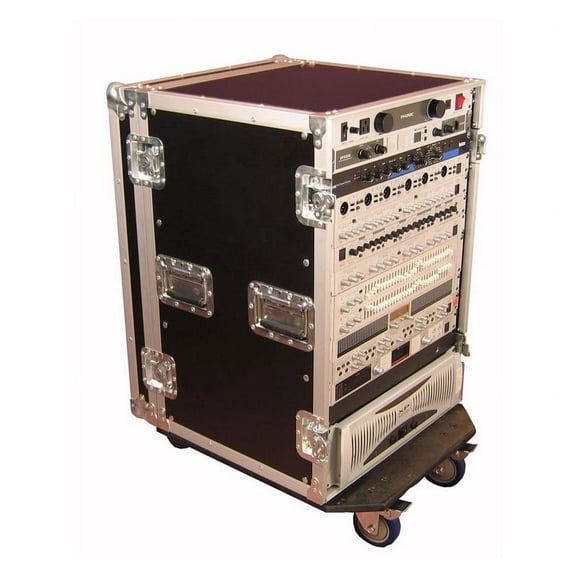 Gator Cases G-TOUR16UCA-24D Pro Audio 16U 24" Deep Rack Case & Wheel Casters New