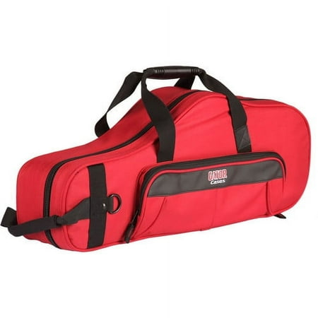 Gator Cases GL-ALTOSAX-MPCRD New Red Alto Sax Case W/ Mouthpiece Storage Pocket