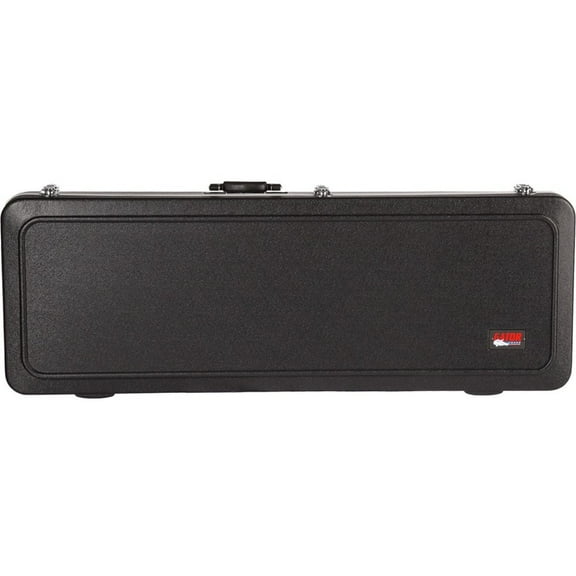 Gator Cases Plastic Hard Shell Latch Locking Molded Bass Guitar Carrying Case