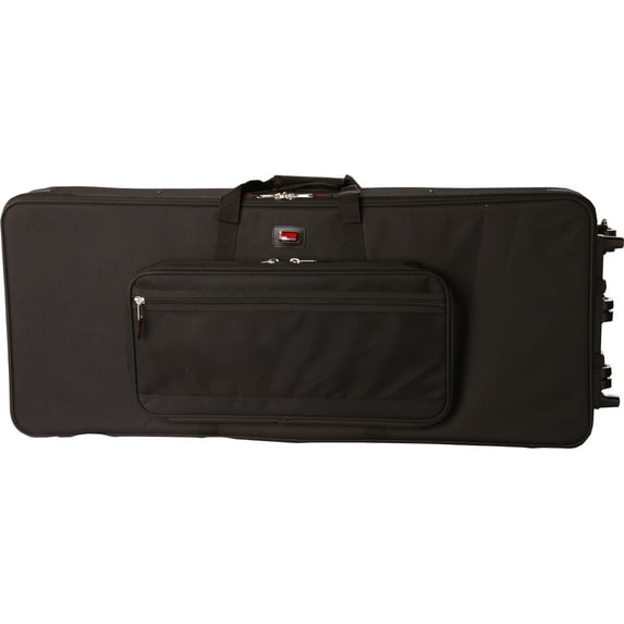 Gator Cases Rigid EPS Foam Lightweight Case w/ Wheels for Slim 61 Note Keyboards (GK-61-SLIM)