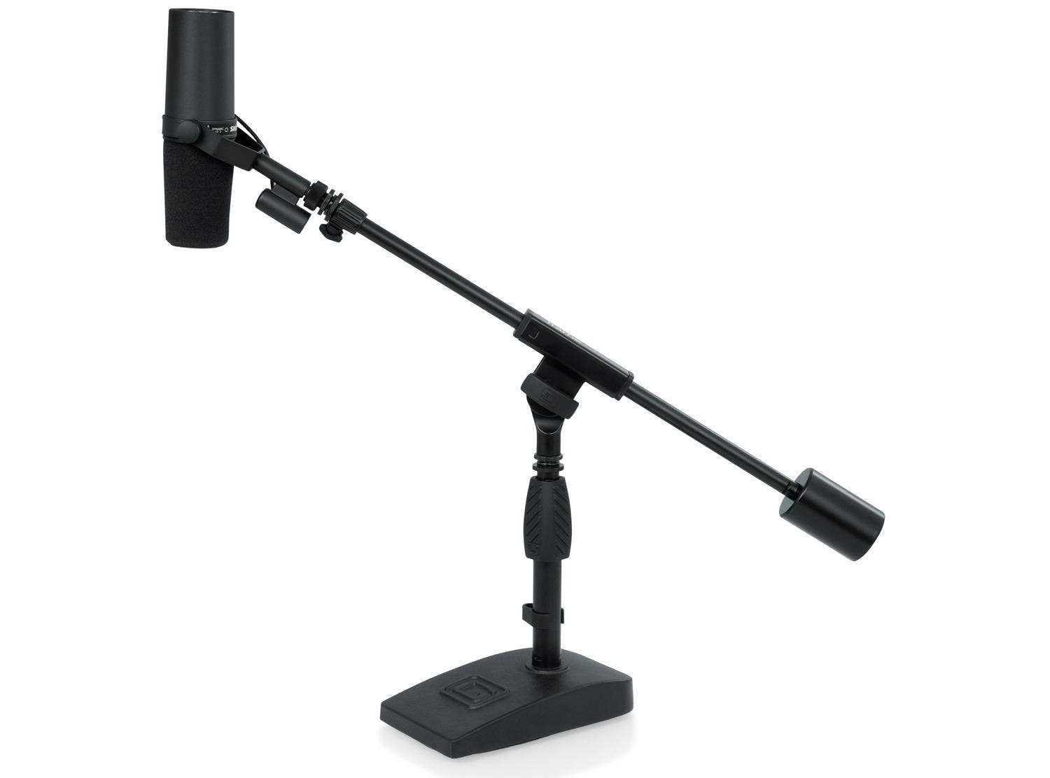 Gator Cases Telescoping Boom Mic Stand Desktop & Bass Drum
