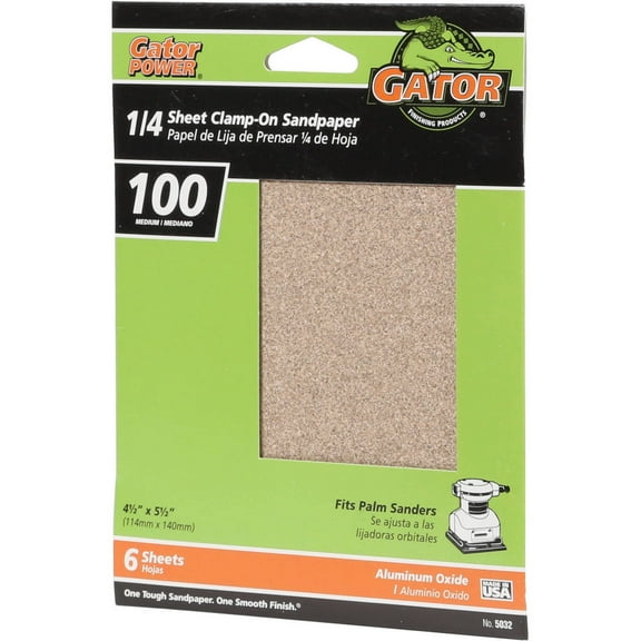Gator Grit 1/4 Sheet 100G 6PK