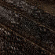 Burlap Fabrics Gator Faux Leather Gold Sparkle - 54 Inch Wide Premium Embossed Sold by the Yard