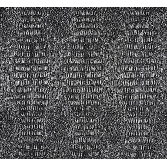 Burlap Fabrics Gator Faux Leather Silver Sparkle - 54 Inch Wide Premium Metallic Embossed Sold by the Yard