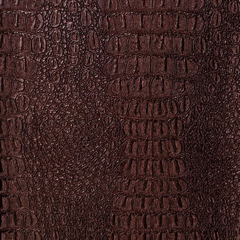 Vinyl Fabric Crocodile Gator Fake Leather Upholstery 54 Wide Sold by The  Yard (Black)