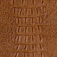 thumbnail image 1 of Gator Faux Leather, Soft Textured Crocodile Vinyl Fabric, Alligator Skin Embossed Upholstery And DIY Craft Pleather Sheets – Cut Continuously By The Yard (Saddle), 1 of 8