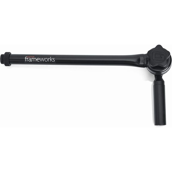Gator Frameworks Adjustable Angled Mini Boom Arm with Interlocking Design, 9" Boom Arm (GFW-MIC-CLMPBM9)