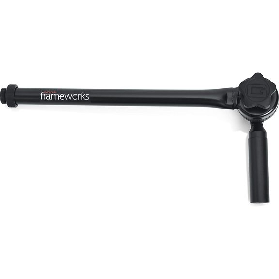 Gator Frameworks Adjustable Angled Mini Boom Arm with Interlocking Design, 9" Boom Arm (GFW-MIC-CLMPBM9)