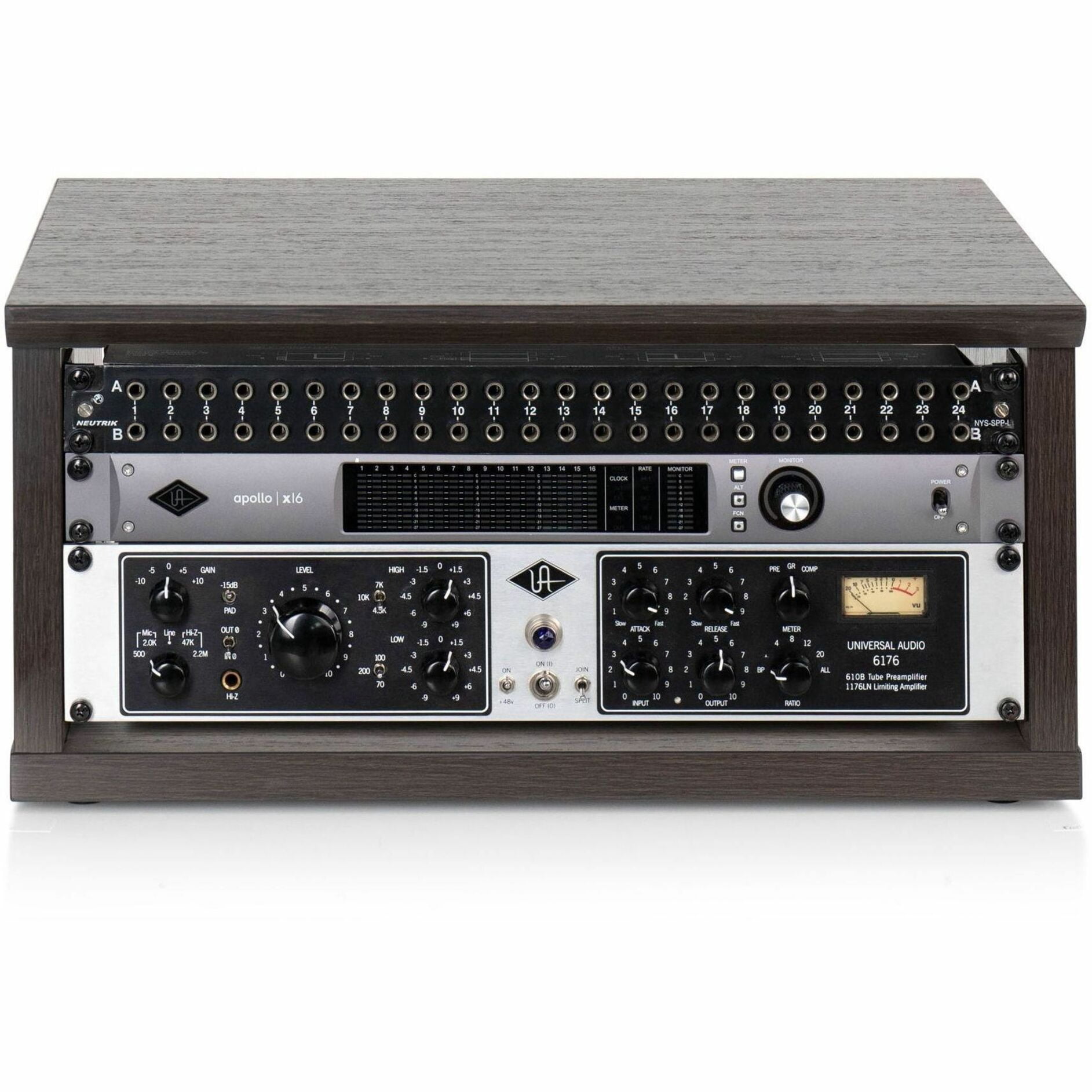 Frameworks Elite Series Furniture Desktop 4U Studio Rack BRN - Walmart.com