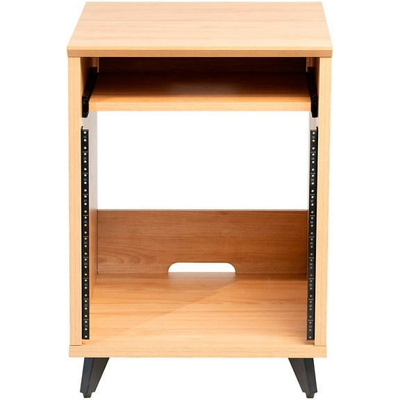 Elite Furniture Series 10U Studio Rack Table in Natural Maple Matte Finish