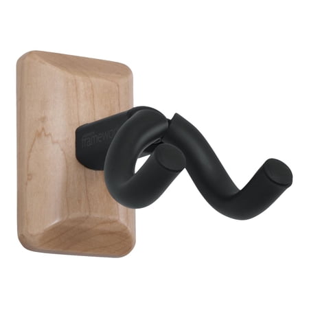Gator Frameworks GFW-UKE-HNGRMPL Wall Mounted Ukulele/Mandolin Hanger with Mounting Plate, Maple