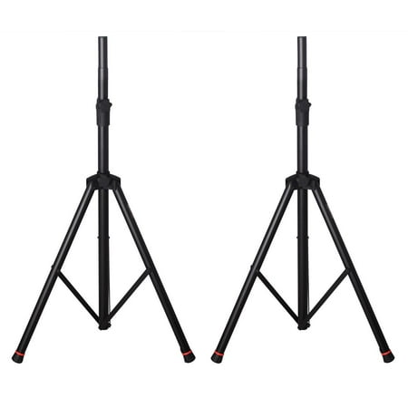 Gator Frameworks - Pair of Speaker Stands with Carry Bag - Black