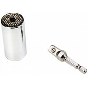 Gator Grip 3/8" Drive, 1/4" Socket, Self Adusting Socket 6 Points, 2" OAL