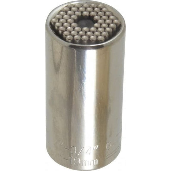 Gator Grip 3/8" Drive, 1/4" Socket, Self Adusting Socket 6 Points, 2" OAL
