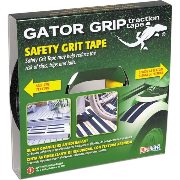 Gator Grip: Anti-Slip Tape, 1" x 60', Black