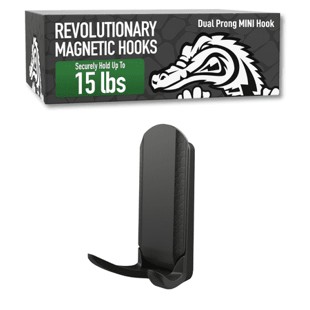 Gator Magnetics MINI Magnetic Dual Hook Black - 15lb Capacity