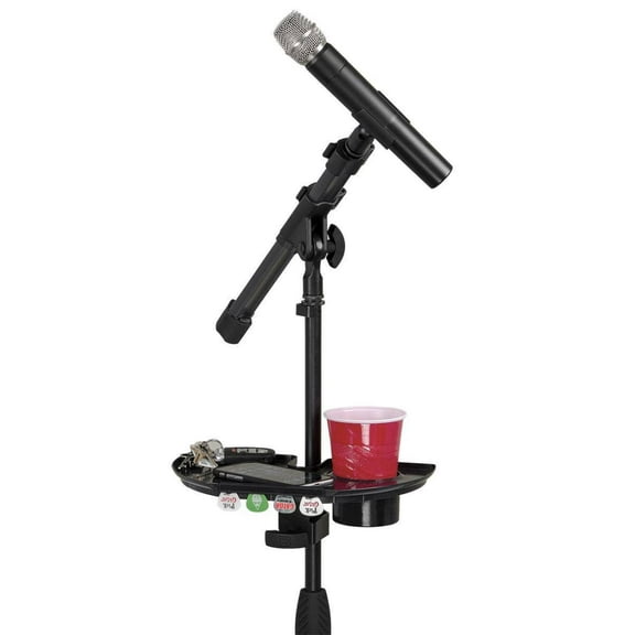 Gator Mic Stand Accessory Tray with Drink Holder
