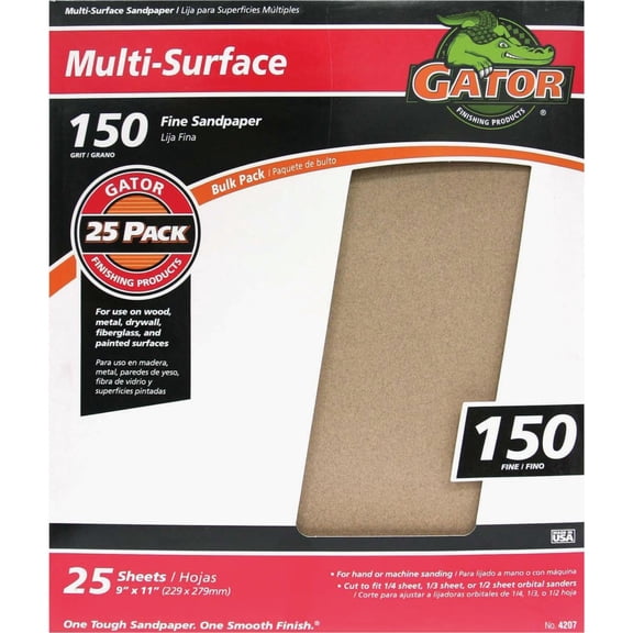 Gator Multi-Surface Sandpaper - Pack of 4