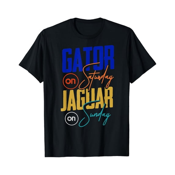 Gator On Saturday Jaguar On Sunday Sports Fan T-Shirt, Unisex T-Shirt