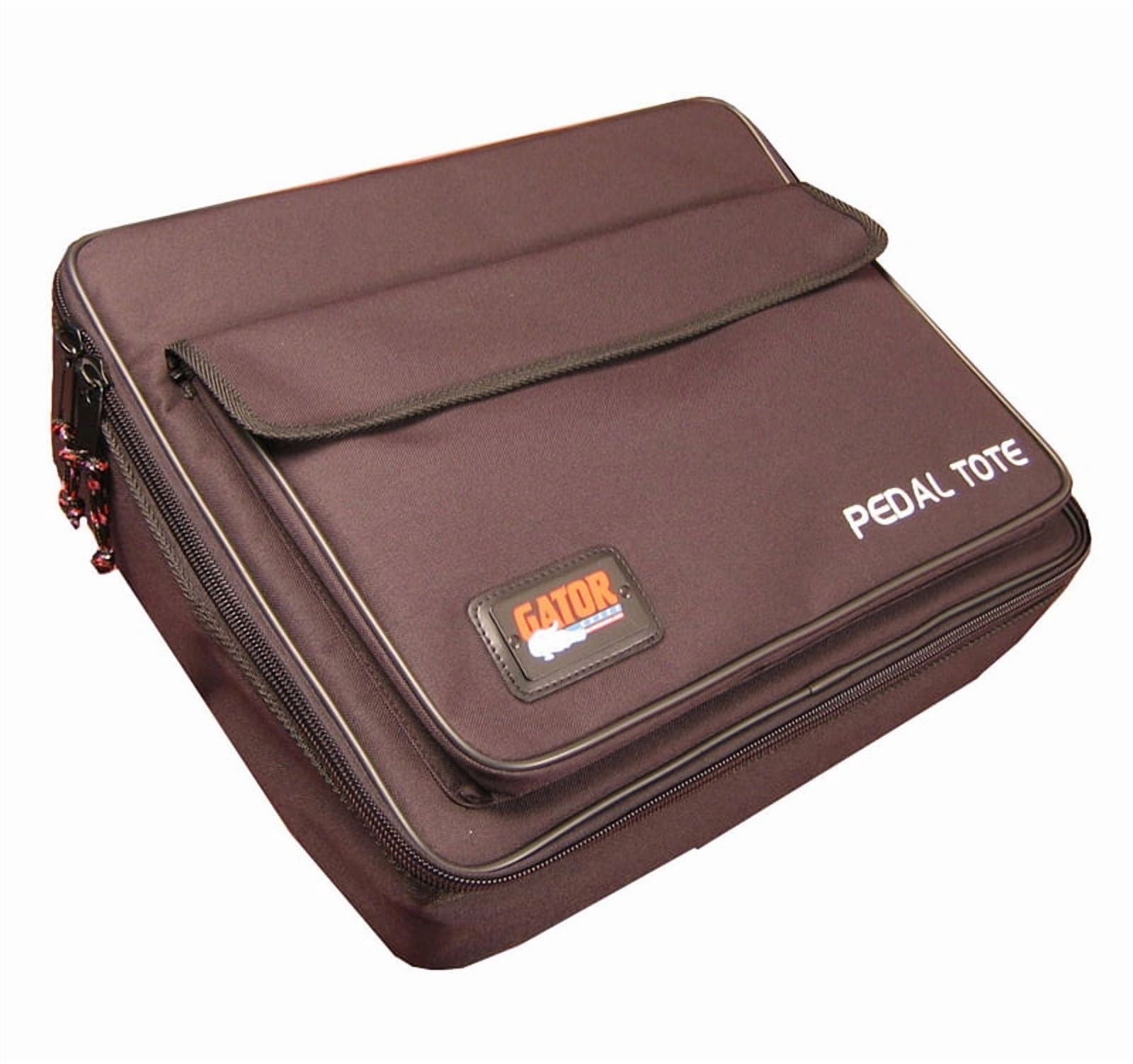Gator Plywood Pedal Board with Black Nylon Carry Bag and External Pocket. 18" x 12", GPT-Black