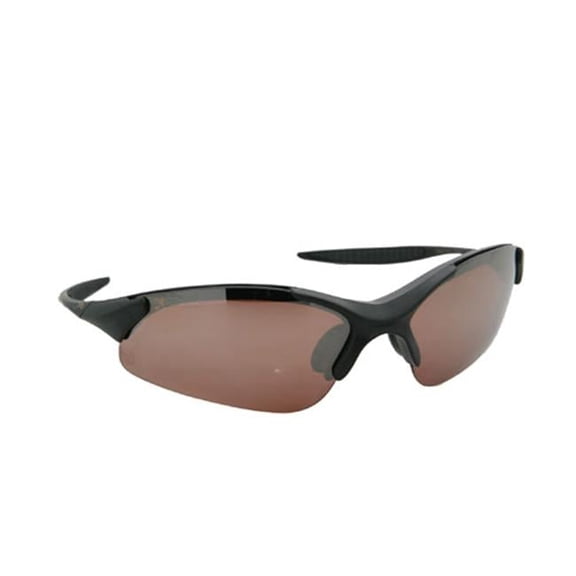 Gator Polarized Rimless Sunglasses - Matte Black - Copper Lens