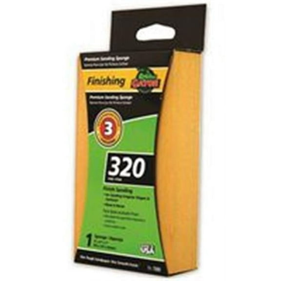 Gator Gator Premium 3-Step Sanding Sponge, Jumbo - 5 x 3 in. - 1 in. T - Aluminum Oxide - 320 Grit